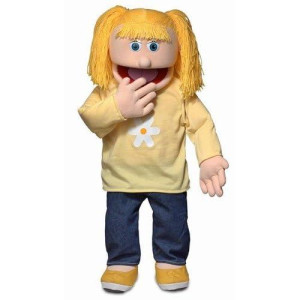 Silly Puppets 30" Katie, Peach Girl, Professional Performance Puppet With Removable Legs, Full Or Half Body