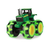 John Deere Tractor - Monster Treads Lightning Wheels - Motion Activated Light Up Monster Truck Toy - John Deere Tractor Toys - Monster Trucks For Boys And Girls - Ages 3 Years And Up