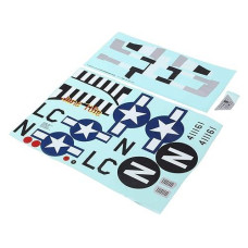 E-Flite Decal Sheet P-51D 1.2M- Efl8952 Replacement Airplane Parts