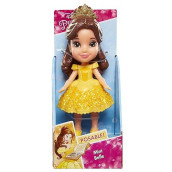 Jakks Pacific Disney Princess Belle Poseable Sparkle Collection Mini Toddler Doll 3.5"