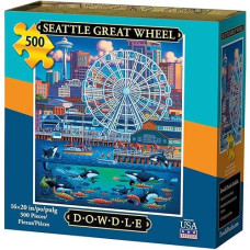 Dowdle Jigsaw Puzzle - Seattle Great Wheel - 500 Piece