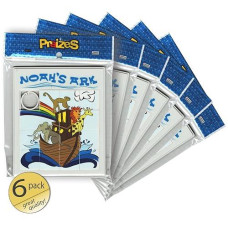 Set Of 6 - Quality Noah'S Ark Slide Puzzles Large Size - Sunday School Prizes - Religious Prizes - Wholesale Bulk Pack