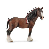 Schleich Farm World, Realistic Horse Toys For Girls And Boys, Clydesdale Gelding Horse Figurine, Ages 3+