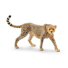 Schleich Wild Life Realistic Female Cheetah Figurine - Authentic And Highly Detailed Wild Animal Toy, Durable For Education And Fun Play For Kids, Perfect For Boys And Girls, Ages 3+