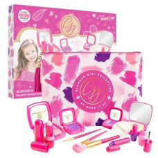 Pretend Play Kids Makeup Kit I Toddler Girl Toys Make Up Set With Cosmetic Bag I Toddler Makeup Kit For Toddler Vanity I Original Pretend Makeup Kit For Girls Gifts Play Makeup Kit For 2 Year Old & Up