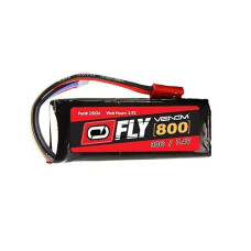 Venom Fly 30C 2S 800Mah 7.4V Lipo Battery With Jst Plug - Compare To E-Flite Eflb8002Sj30