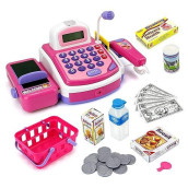 Pretend Play Electronic Cash Register Toy Realistic Actions And Sounds For 36 Months To 216 Months