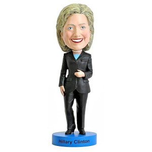 Royal Bobbles Hillary Clinton Bobblehead, Premium Polyresin Lifelike Figure, Unique Serial Number, Exquisite Detail