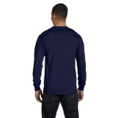 Hanes Men'S 2 Pack Long Sleeve Beefy-T Shirt, Large, 1 Red / 1 Navy