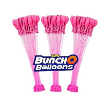 Bunch O Balloons Pink (3 Bunches) By Zuru, 100+ Rapid-Filling Self-Sealing Pink Colored Instant Water Balloons For Outdoor Family, Friends, Children Summer Fun (3 Bunches, 100 Balloons)