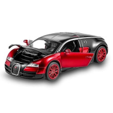 Bugatti Veyron Toy Car 1:32 Alloy Diecast Metal Model Cars For 3 To 12 Years Old Boys Red
