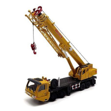 Emart Alloy Die-Cast Model Toy Engineering Heavy Crane Truck Vehicle Car Simulation Miniature 1:55 Kids Gift