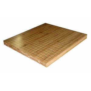 3/4" Reversible Solid Bamboo Go And 13X13 Quick Game Board