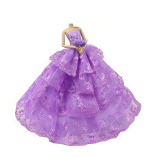 Peregrine Purple Strapless Purple Gown for 11.5 inches Dolls