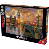 Anatolian Westminster Sunset Jigsaw Puzzle (1000 Piece), Multicolor (Per1023)
