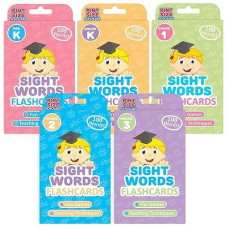 Pint-Size Scholars 100 Vocabulary Flash Cards For Sight Words - 6 Learning Games Per Deck For Preschool & Elementary Early Learning- All Grades Bundle