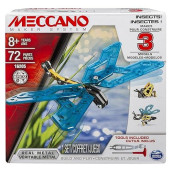 Meccano, 3 Model Building Set, Insects, 72 Pieces, For Ages 8+, Stem Construction Education Toy