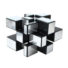 Ahyuan 3X3X3 Mirror Cube Dysmorphism Magic Speed Cube Silver 3D Puzzle Cube For Children Hand Puzzles For Adults