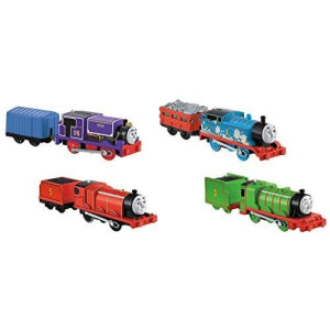 Fisher-Price Thomas & Friends Really Useful Engine Pack, Set Of 4 Motorized Toy Train Engines For Preschool Kids Ages 3 Years And Older