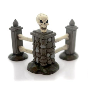 Department 56 Halloween Village Boneyard Corner Fence Accessory Figurine, 2.24 Inch