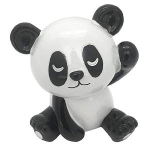 Small Happy Panda Bear Piggy Bank - 6"