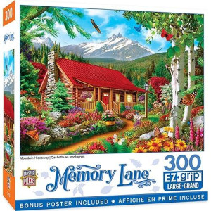 Masterpieces 300 Piece Ez Grip Jigsaw Puzzle - Mountain Hideaway - 18"X24"