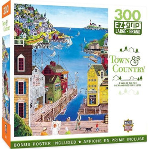 Masterpieces 300 Piece Ez Grip Jigsaw Puzzle - A Walk On The Pier - 18"X24"