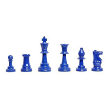 Wholesale Chess Staunton Colored Chess Pieces (Blue)