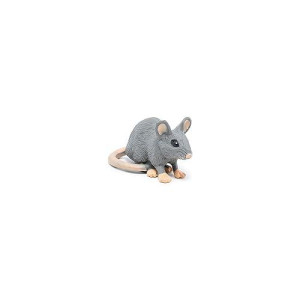 Papo -Hand-Painted - Figurine -Wild Animal Kingdom - Grey Mouse -50205 -Collectible - For Children - Suitable For Boys And Girls- From 3 Years Old