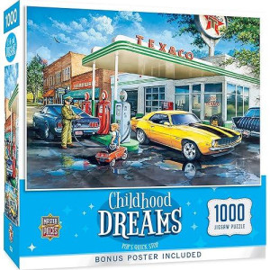 MasterPieces 1000 Piece Jigsaw Puzzle for Adult, Family, Or Kids - Pops Quick Stop 19.25"X26.75" - Family Owned American Puzzle Company