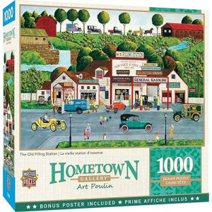 Masterpieces 1000 Piece Jigsaw Puzzle For Adults, Family, Or Kids - The Old Filling Station - 19.25"X26.75"