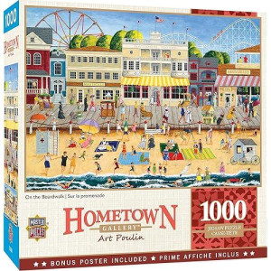 MasterPieces 1000 Piece Jigsaw Puzzle for Adult, Family, Or Kids - On The Boardwalk 19.25" X 26.75" - Family Owned American Puzzle Company