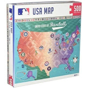 Masterpieces 11588: Mlb League Map 500Pc Puzzle