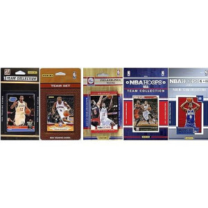 Nba Philadelphia 76Ers 5 Different Licensed Team Set Trading Card