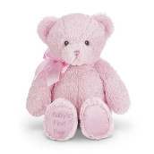 Bearington Large Pink Teddy Bear Plush, 18 Inch Stuffed Animal For Girls