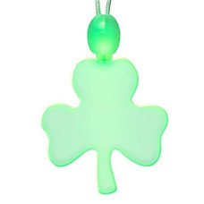 Blinkee Large Green Shamrock Led Acrylic Necklace By