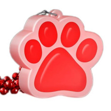 Blinkee Light Up Red Paw Print Charm Necklace