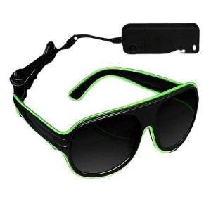 Blinkee Electro Luminescent Banray Sunglasses Green