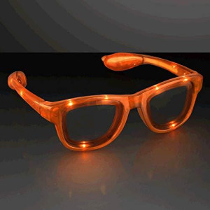 Blinkee Orange Led Nerd Glasses By