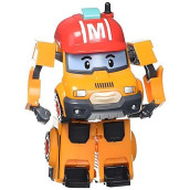 Robocar Poli Mark Transforming Robot, 4" Transformable Action Toy Figure Vehicles, Emergency Vehicle Playset, Holiday Birthday Exclusive Rescue Car Toys Gift For Boys Girls Age 1 2 3 4 5