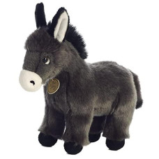 Aurora? Adorable Miyoni? Donkey Foal Stuffed Animal - Lifelike Detail - Cherished Companionship - Gray 11 Inches