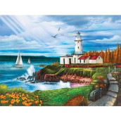 Lighthouse Cove, A 1000 Piece Jigsaw Puzzle By Lafayette Puzzle Factory