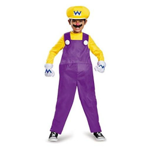 Wario Deluxe Super Mario Bros. Nintendo Costume, Large/10-12