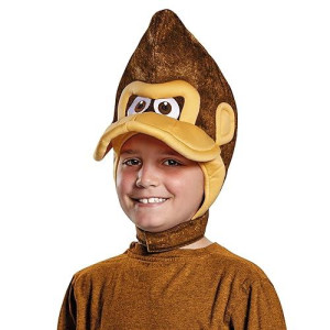 Disguise Donkey Kong Super Mario Bros. Nintendo Child Headpiece, One Size Child, One Color