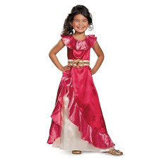 Disguise Disney Elena Of Avalor Adventure Classic Girls' Costume Pink/Red/Kaf5 Lavender, S (4-6X)