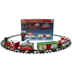 Lionel Disney Mickey Mouse Express Ready-To-Play Set, Battery-Powered Model Train With Remote