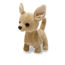 Cuddle Barn - Lola The Chihuahua | Animated Little Puppy Dog Stuffed Animal Plush Toy Barks & Wags Tail, 6"