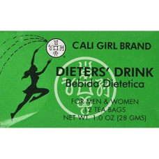 Cali Girl Dieters' Drink - 12 Herbal Tea Bags Each 1 Oz Box - 3 Boxes Total