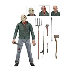NECA Friday The 13th Scale Ultimate Part 3 Jason Action Figure, 7"