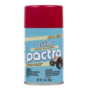 Pactra, Inc Racing Red Rc Lacquer Spray 3Oz, Pac303405
